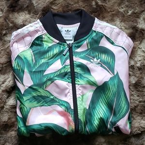 Adidas tropical pattern jacket